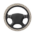 thumbnail image 3 of Daiia Cotton Tree Steering Wheel Cover Auto Steering Wheel Covers Breathable Anti-Slip Steering Wheels Car Interior Decor Accessories for Men Women Universal 15 Inch, 3 of 8