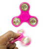1 Pink Fidget Spinner Gold Rim Toy EDC Hand Finger Desk Focus ADHD Kids Adults