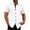 White, variant on KIHOUT Mens Father's Day Casual Solid Patchwork Buttons Turndown Shirts Fashion Casual Short Sleeve Blouse Clearance