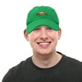 thumbnail image 2 of DALIX Race Car Hats Dad Hat Baseball Cap Embroidered Custom Cotton Caps in Kelly Green, 2 of 7