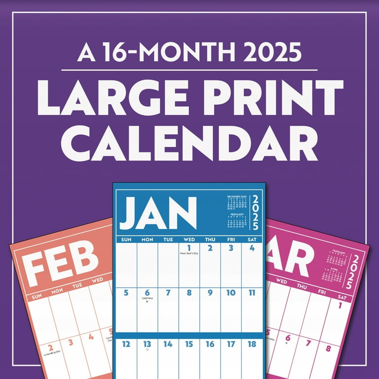 Large Print 2025 Calendar and Pocket Planner - Walmart.com large-print-2025-calendar-and-pocket-planner-walmart-com