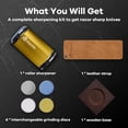 thumbnail image 6 of Rolling Knife Sharpener Kit, Upgraded Roller with Leather Strop for Kitchen Knives, 4-Disc Stone Sharpener 15-22 Degree Sharpening, Gold, 6 of 8