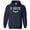 Navy, variant on Bat I Bite Hoodie Sweatshirt Unisex Large Black