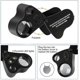 thumbnail image 5 of 30x 60x Illuminated Jewelers Eye Loupe Magnifier, Foldable Jewelry Magnifier With Bright Led Light For Gems, Jewelry, 5 of 5