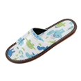 thumbnail image 2 of Unisex Travel Sandals House Slippers Includes Free Storage Bag for Hotel, Travel, Home Adorable Ccartoon Dinosaur, 2 of 8