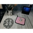 thumbnail image 4 of Carolines Treasures CK4233PTHD Grey Standard Poodle Pink Flowers Pair of Pot Holders 7.5HX7.5W multicolor, 4 of 4