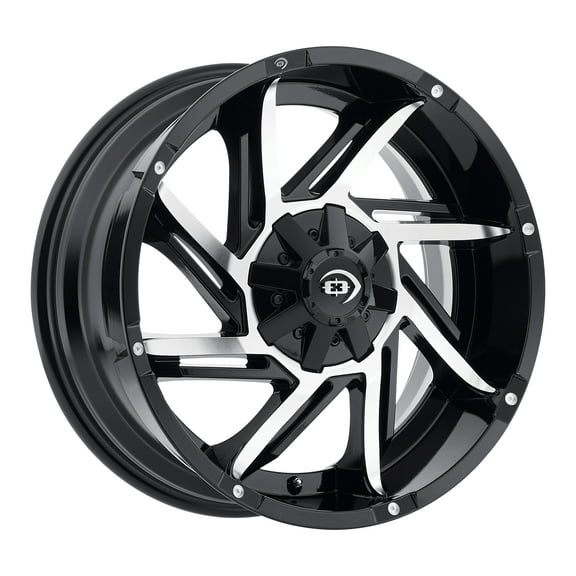 20x9 Vision 422 Prowler Gloss Black Machined Face Wheel 6x135/6x5.5 (-12mm)