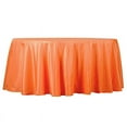 thumbnail image 6 of BalsaCircle Halloween 10 Pieces 132" Orange Round Washable Decorative Polyester Solid Tablecloths, 6 of 7