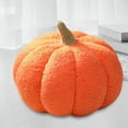 thumbnail image 4 of Almohadas de calabaza de Halloween, lindo cojín en forma de 3D, decoración del hogar de Halloween, juguetes de peluche, almohada rellena para sala de Naranja, 4 of 8