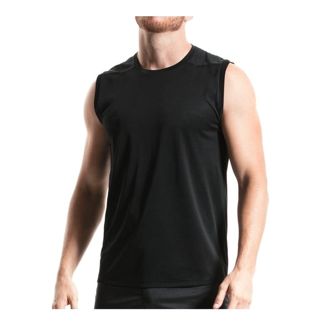 Tank para Hombre Atletica Talla 2EG Negro Cuello Redondo