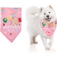 thumbnail image 2 of LLC Adjustable Washable Dog Birthday Bandana for Happy Celebrations, 2 of 5