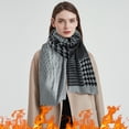 thumbnail image 2 of Women's Scarves Thermal Scarf For Women Winter Scarf Classic Tassel Plaid Scarf Warm Soft Chunky Large Blanket Wrap Shawl Scarves 1 Pack Warm Scarf Christmas Gift 2022, Women's Accessories Scarf, 2 of 5
