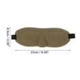 thumbnail image 4 of Unique Bargains 1 Pc Square 3D Sleep Mask Soft 3D Eye Shade Cover for Rest for Travel Brown, 4 of 6