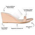 thumbnail image 6 of Journee Collection Womens Angelina Slip On Open Toe Wedge, 6 of 6