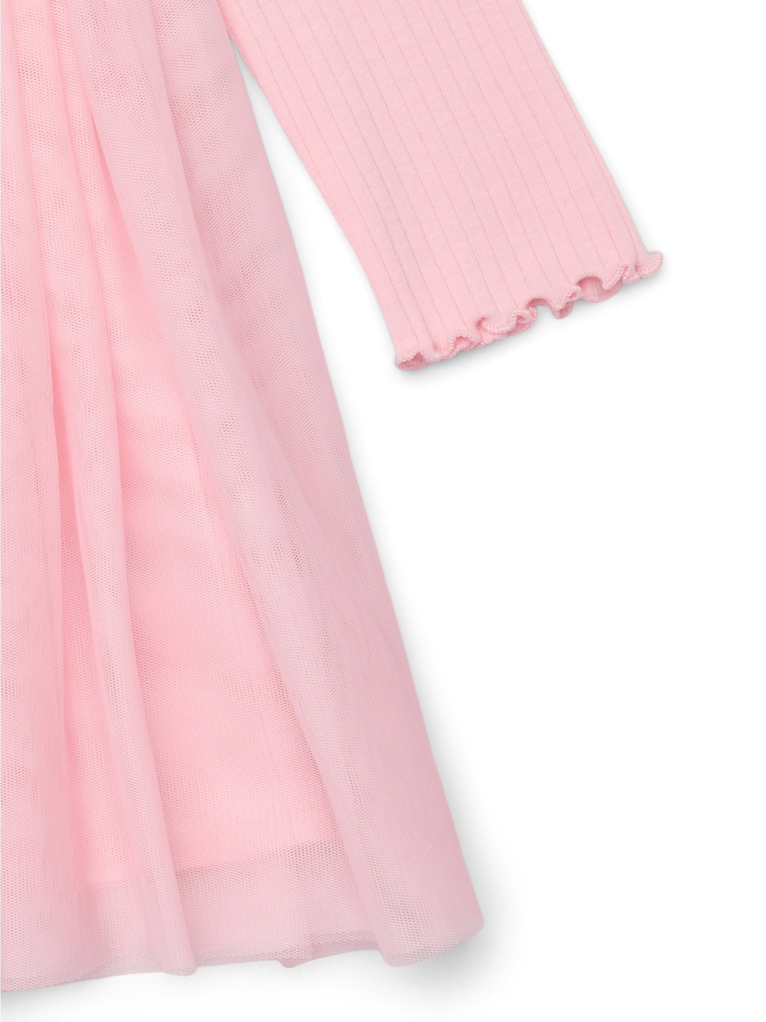 Wonder Nation Toddler Girls Tutu Dress with Long Sleeves, Sizes 12M-5T
