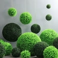 thumbnail image 4 of Xloro Topiary Ball, Faux Boxwood Decorative Balls, Artificial Topiary Ball for Backyard, Potted Plants for Indoor Outdoor, 5.12" Green Round Hanging Balls, Front Porch Home Decor, 4 of 4