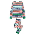 thumbnail image 7 of KelaJuan Christmas Family Pajamas Matching Set Elk Snowflake Print Long Sleeve Tops and Elastic Band Pants Sleepwear, 7 of 7