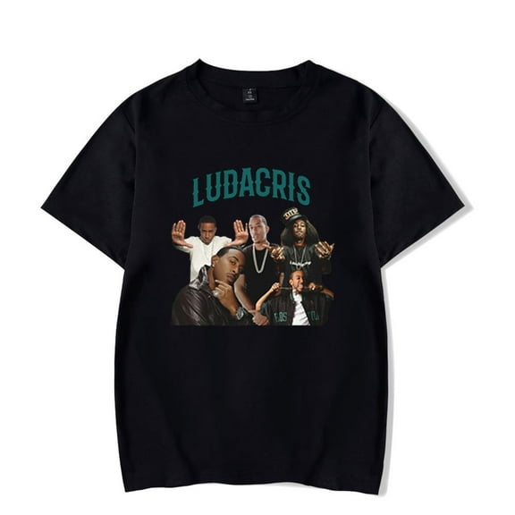 Rapper Ludacris T-shirt Fashion Short Sleeve Harajuku Crewneck Tee Men Women Shirt