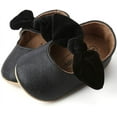 thumbnail image 4 of Baby Girl Mary Jane Flats Shoes Non Slip Soft Sole Infant Toddler First Walker Wedding Princess Dress Crib Shoes, 4 of 7
