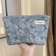 thumbnail image 4 of Bolsa de cosméticos floral bolsa de almacenamiento portátil Catton para viajes femeninos (azul) Likrtyny Cuidado Belleza, 4 of 6