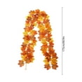 thumbnail image 3 of Cheapark Holiday Simulation Maple Leaf Rattan Stair Door Decoration - Autumn Home Decor For Garden Entry, Thanksgiving Wall Display, 3 of 6