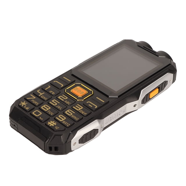 Teléfono móvil para personas mayores, 2G, 2,6 pulgadas, ultrafino, 16800 mAh, gran volumen, con línea de carga para llamadas, color negro