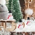 thumbnail image 4 of Uonlytech 30Pcs Black Resin Snowman Figurines Xmas Ornament for Home Office Decor, 4 of 6