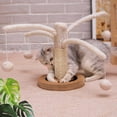 thumbnail image 7 of BRKURLEG Cat Scratching Post Tree, Cat Scratcher with Sisal Rope Spring Branches Cat Interactive Plush Ball Toy, Claw Scratch for Indoor Cats Kittens Play and Relax, Cat Supplies, 7 of 7
