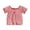 1 Pink, variant on Gyujnb Girls Green White Striped Short Sleeve Crew Neck Ringer Tee with Daisy Flower Patch Casual Top,4-5 Years