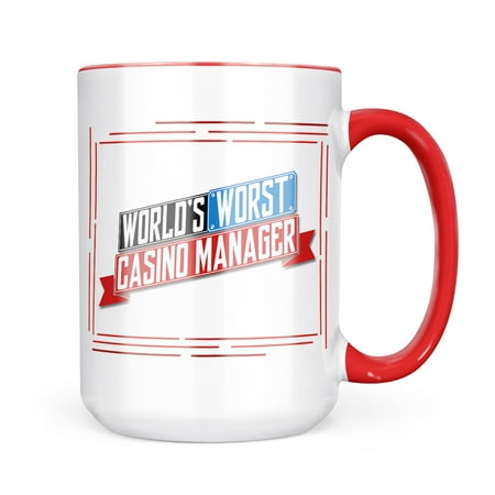 

Neonblond Funny Worlds worst Casino Manager Mug gift for Coffee Tea lovers