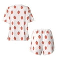 thumbnail image 2 of Sigee Strawberry for Sleepwear Casual Pjs with Pockets Women's Pajamas Sets Shorts 2 Piece Short Sleeve Lounge Sets Large, 2 of 9
