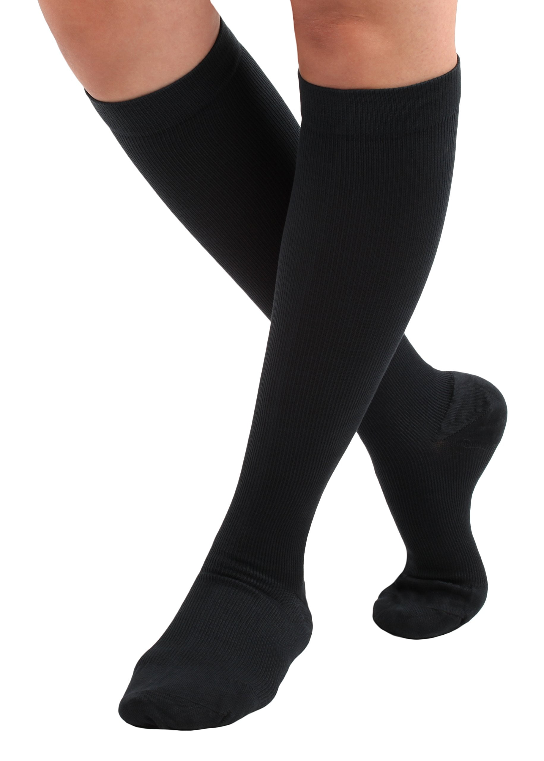 Cotton Compression Socks - Made in the USA - Firm Graduated Medical ...