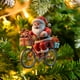 thumbnail image 3 of Decoraciones de Navidad Del Coche,Viejo Hombre de Navidad Ciclismo Acrílico Colgante Llavero para el Interior Del Coche,Decoración Colgante de Mochila de Vacaciones con Cordón,Accesorios para el Inter, 3 of 5