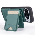 thumbnail image 3 of Allytechgroup Case for Google Pixel 9 with Detachable Cards Holder, RFID Blocking 2 In 1 Wallet Case with Kickstand Shockproof Back Cover Shell for Google Pixel 9, Green, 3 of 8