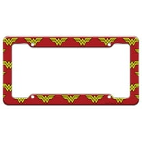 Wonder Woman Classic Logo License Plate Tag Frame