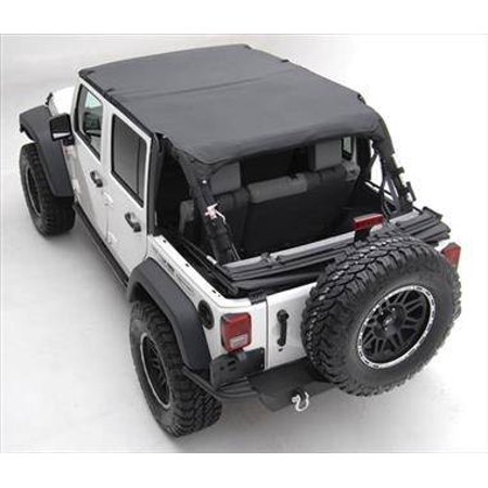 Smittybilt 2010 2018 Jeep Wrangler Jk 4 Door Extended Top Black