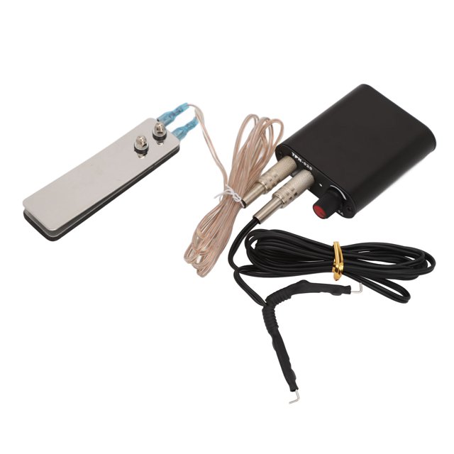 Kit de pedal para tatuaje, Pedal de fuente de alimentación para tatuaje Kit de fuente de alimentación para tatuaje Fuente de alimentación para tatuaje Juego de cables con clip de pedal Diseño revolucionario