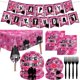 thumbnail image 2 of Kit de decoración para fiesta de cumpleaños de niñas en rosa, 2 of 7
