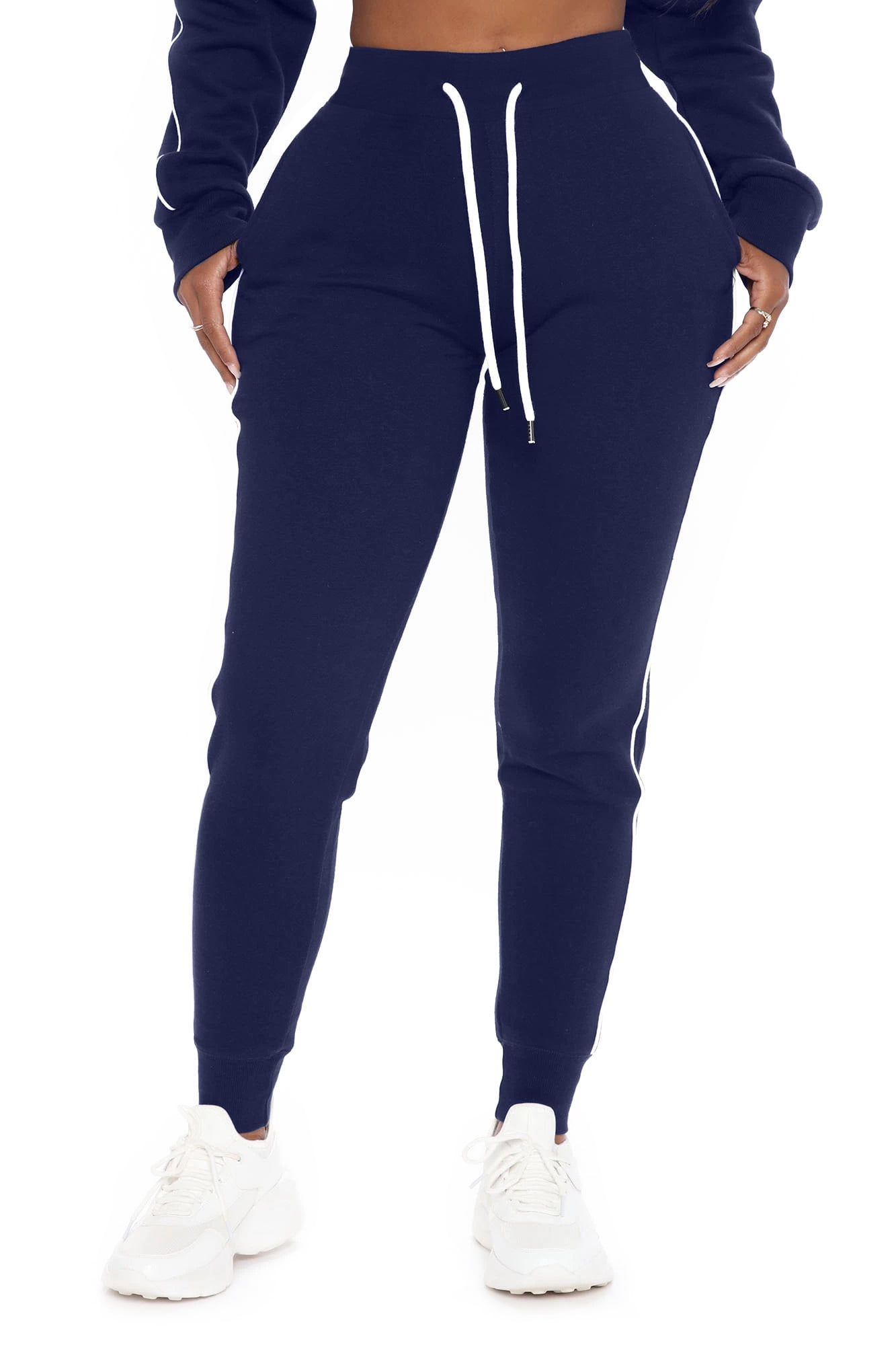 Dragon Fit Joggers for Women with Pockets,High Waist Workout Yoga Tapered  Sweatpants Women's Lounge Pants, Joggers78-demin Blue, Medium :  : Fashion