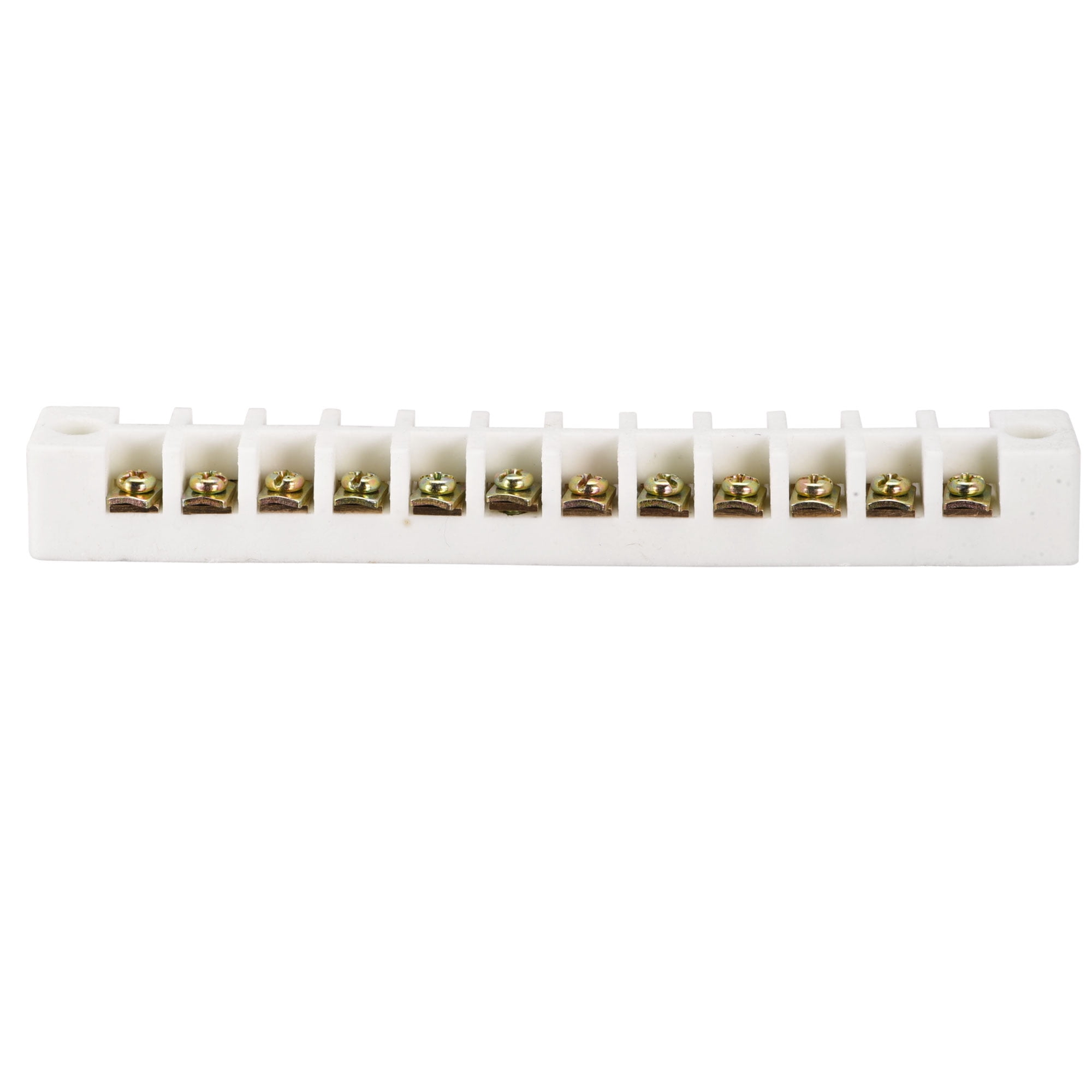 Uxcell Porcelain Ceramic Terminal Block 12 Way High Temperature 177x23.5x21mm for Wire Connector