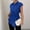 Blue, variant on Business Casual Tops for Women Chain Decor Short Sleeve Casual Crew Neck T Shirt Tops Summer Tops