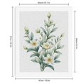 thumbnail image 2 of Paint By Numbers Kit for Adults Beginner - DIY White Floral Botanical Illustration Canvas Painting Kits for Adults, Frameless Paint By Number for Adults for Home Wall Decor 16x20 Inch, 2 of 7