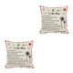 thumbnail image 1 of Inteprter Funda de almohada Funda de almohada cuadrada de fibra Funda de cojín de sofá lavable con letras, para mamá Dor a mamá 2piezas Inteprter CBP166194, 1 of 1