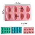 thumbnail image 2 of Japceit 8 Cavity Easter Egg Silicone Mold, Non Stick Baking Mold for Cake Jelly Candy, 3D DIY Chocolate Mold, Flexible Baking Tray, 2 of 5