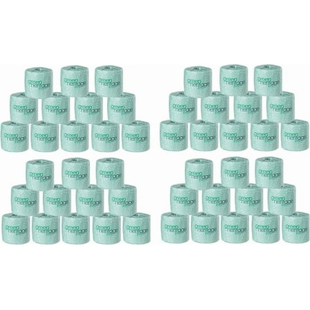 Green Heritage Toilet Paper 500-sheet Premium 2-ply - Soft Toilet Tissue for Bathroom - 48 Rolls