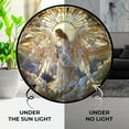 thumbnail image 3 of Angel Stained Glass Cat Sun Catcher, Wall Hanging Colored Decor Room Indoor Window Decor, Halloween, Christmas Hanging Ornament, 3 of 5