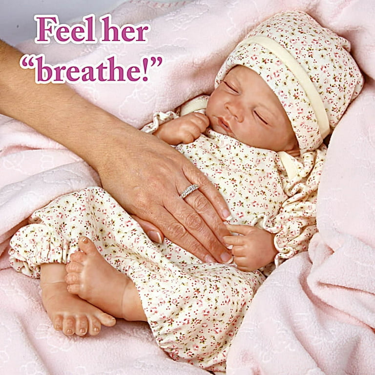 Breathing sales reborn doll