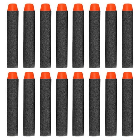 400 PCS Refillable Mega Sponge Round Head Soft Bullets Refill Darts Foam Darts for Elite Nerf N-strike Mega Centurion Sniper Blaster Kid Toy Gun, Red/Black