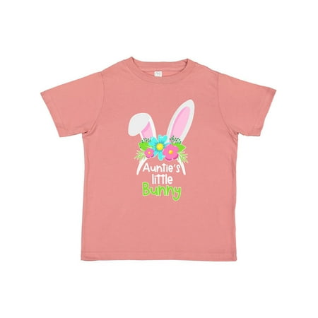 

Inktastic Auntie s Little Bunny Cute Easter Bunny Ears Gift Toddler Boy or Toddler Girl T-Shirt
