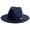 Navy, variant on Unisex Classic 20s Hat with Band Casual Jazz Cap Navy Fashion Fedora Hat Elegant Jazz Hats Brim Cap for Halloween